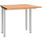 Schäfer Shop Genius Schreibtisch MODENA FLEX, Breite 800 mm, beidseitig verkürzt, Buche 
