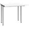 Schäfer Shop Genius Schreibtisch MODENA FLEX, Breite 800 mm, beidseitig verkürzt, weiß 