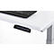 Schäfer Shop Genius Schreibtisch MODENA FLEX, elektrisch höhenverstellbar, Rechteck, T-Fuss, B 1600 x T 800 x H 645-1290 mm, weiss/weissalu