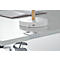 Schäfer Shop Genius Schreibtisch MODENA FLEX, elektrisch höhenverstellbar, Rechteck, T-Fuß, B 1800 x T 800 mm, lichtgrau/anthrazit