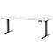 Schäfer Shop Genius Schreibtisch MODENA FLEX, elektrisch höhenverstellbar, Rechteck, T-Fuß, B 1800 x T 800 mm, weiß/anthrazit
