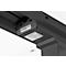 Schäfer Shop Genius Schreibtisch MODENA FLEX, elektrisch höhenverstellbar, Rechteck, T-Fuß, B 1800 x T 800 mm, weiß/anthrazit