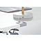 Schäfer Shop Genius Schreibtisch MODENA FLEX, elektrisch höhenverstellbar, Rechteck, T-Fuß, B 1800 x T 800 mm, weiß/anthrazit