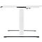 Schäfer Shop Genius Schreibtisch MODENA FLEX, elektrisch höhenverstellbar, Rechteck, T-Fuß, B 1800 x T 800 mm, weiß/weiß