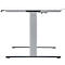 Schäfer Shop Genius Schreibtisch MODENA FLEX, elektrisch höhenverstellbar, Rechteck, T-Fuß, B 1800 x T 800 x H 645-1290 mm, weiß/weißalu