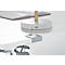 Schäfer Shop Genius Schreibtisch MODENA FLEX, elektrisch höhenverstellbar, Rechteck, T-Fuß, B 1800 x T 800 x H 645-1290 mm, weiß/weißalu
