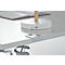 Schäfer Shop Genius Schreibtisch MODENA FLEX, elektrisch höhenverstellbar, Rechteck, T-Fuß, B 2000 x T 800 mm, Ahorn/anthrazit