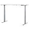 Schäfer Shop Genius Schreibtisch MODENA FLEX, elektrisch höhenverstellbar, Rechteck, T-Fuß, B 2000 x T 800 mm, weiiß/weißalu