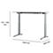 Schäfer Shop Genius Schreibtisch PLANOVA ERGOSTYLE, elektrisch höhenverstellbar, Rechteck, C-Fuß, B 1600 mm, lichtgrau/weißalu 