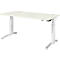 Schäfer Shop Genius Schreibtisch PLANOVA ERGOSTYLE, elektrisch höhenverstellbar, Rechteck, C-Fuß, B 1600 x T 800 x H 645-1305 mm, weiß 