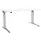 Schäfer Shop Genius Schreibtisch PLANOVA ERGOSTYLE, elektrisch höhenverstellbar, Rechteck, C-Fuß, B 1600 x T 800 x H 715-1182 mm, weiß/weißaluminium 