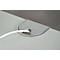 Schäfer Shop Genius Schreibtisch PLANOVA ERGOSTYLE, elektrisch höhenverstellbar, Rechteck, C-Fuß, B 1600 x T 800 x H 715-1182 mm, weiß/weißaluminium 