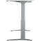 Schäfer Shop Genius Schreibtisch PLANOVA ERGOSTYLE, elektrisch höhenverstellbar, Rechteck, C-Fuß, B 2000 mm, lichtgrau/weißalu 
