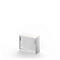 Schäfer Shop Genius Schuifdeurkast TETRIS SOLID, 2 ordnerhoogten, B 1000 mm, incl. 19 mm afdekplaat, wit/blank aluminium