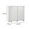 Schäfer Shop Genius schuifdeurkast TETRIS WOOD, 3 OH, B 1200 mm, hoogte incl. glijders, lichtgrijs