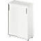 Schäfer Shop Genius schuifdeurkast TETRIS WOOD, 3 OH, B 800 mm, hoogte incl. glijders, wit