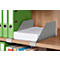 Schäfer Shop Genius Separador de estantes metálico para estanterías y armarios TETRIS WOOD, aluminio blanco, 1 unidad