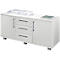 Schäfer Shop Genius Sideboard, 3 Schübe & 2 Türen, Metallgriffe, B 1200 x T 500 x H 600 mm, weiß/weiß 