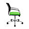 Schäfer Shop Genius Silla para visitas SSI Proline Visit S3+, respaldo de malla, ruedas universales, verde manzana/negro