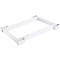 Schäfer Shop Genius Socle en acier TETRIS WOOD, en retrait, pour étagères/armoires de l. 400 mm, blanc