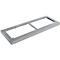 Schäfer Shop Genius stalen sokkel TETRIS WOOD, voor rekken/kasten B 1000 mm, aluminium wit