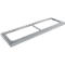 Schäfer Shop Genius stalen sokkel TETRIS WOOD, voor rekken/kasten B 1200 mm, aluminium wit