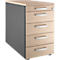 Schäfer Shop Genius Standcontainer 13333, mit Griff rund, B 435 x H 717 mm, Eiche-Dekor/anthrazit