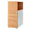 Schäfer Shop Genius Standcontainer mit Aufsatzregal, abschließbar, eckiger Griff, buche