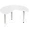 Schäfer Shop Genius Table d'extension PLANOVA ergoSTYLE, 3/4 de cercle, extension à droite ou à gauche, blanc/blanc
