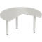 Schäfer Shop Genius Table d'extension PLANOVA ergoSTYLE, 3/4 de cercle, extension à droite ou à gauche, gris clair/blanc