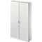 Schäfer Shop Genius Taquilla/armario archivador TETRIS SOLID, An 1200 mm, 5 AA, con cerradura, gris luminoso/aluminio blanco