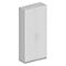 Schäfer Shop Genius TETRIS SOLID kleerkast, 6 ordnerhoogtes, 1 legbord, kledingstang, afsluitbaar, B 1000 x D 412 x H 2239 mm, alu wit/wit