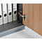 Schäfer Shop Genius TETRIS WOOD draaideurkast, 6 OH, hoogte incl. glijders, B 800 mm, grafiet/eiken