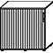 Schäfer Shop Genius TETRIS WOOD rolluikkast, 3 OH, B 1200 mm, hoogte incl. glijders, wit