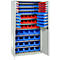 Schäfer Shop Genius tijdschriftenkast, met open vakken, B 1055 x D 520 x H 1950 mm, lichtgrijs