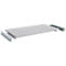Schäfer Shop Genius Tiroir à plateaux pour armoires à matériel FS, tôle d'acier aluminium blanc RAL 9006, L 910 x P 490 x H 80 mm