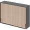Schäfer Shop Genius top schuifdeurkast TETRIS WOOD, 3 OH, B 1600 mm, grafiet/eiken