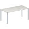 Schäfer Shop Genius Vergadertafel MODENA FLEX, in hoogte verstelbaar, rechthoekig, 4-poot ronde buis, B 1600 x D 800 mm, zonder contactdoos, lichtgrijs 