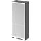 Schäfer Shop Genius verticale rolluikkast TETRIS WOOD, 4,5 OH, H 1910 mm, hoogte incl. glijders, grafiet