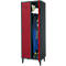 Schäfer Shop Genius Vestiaire à 2 compartiments, largeur de compartiment 300 mm, verrou de sécurité, anthracite/rouge rubis