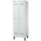Schäfer Shop Genius Vestiaire sur pieds, 2 compartiments, l. 630 x P 500 x H 1850 mm, serrure à cylindre, gris clair/gris clair