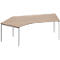 Schäfer Shop Genius Winkelschreibtisch MODENA FLEX 135°, Ansatz links, B 2165 mm, Eiche-Dekor