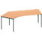 Schäfer Shop Genius Winkelschreibtisch MODENA FLEX 135°, Ansatz links, Buche/anthrazit