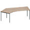 Schäfer Shop Genius Winkelschreibtisch MODENA FLEX 135°, Ansatz links, Eiche/anthrazit