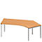 Schäfer Shop Genius Winkelschreibtisch MODENA FLEX 135°, Ansatz rechts, B 2165 mm, Buche