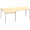 Schäfer Shop Genius Winkelschreibtisch MODENA FLEX 90°,Ansatz links, B 2000 mm, Ahorn