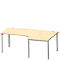 Schäfer Shop Genius Winkelschreibtisch MODENA FLEX 90°,Ansatz rechts, B 2000 mm, Ahorn