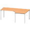Schäfer Shop Genius Winkelschreibtisch MODENA FLEX 90°, Ansatz rechts, B 2000 mm, Buche 