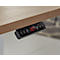 Schäfer Shop Genius Winkelschreibtisch Modena Flex, elektrisch höhenverstellbar, 90° Winkel beidseitig, B 2000 x T 2000 mm, Eiche/anthrazit