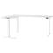 Schäfer Shop Genius Winkelschreibtisch Modena Flex, elektrisch höhenverstellbar, 90° Winkel beidseitig, B 2000 x T 2000 mm, weiß